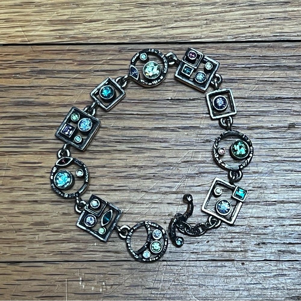 Patricia Locke USA Women’s Bracelet Silver Plated Swarovski Crystals 2007